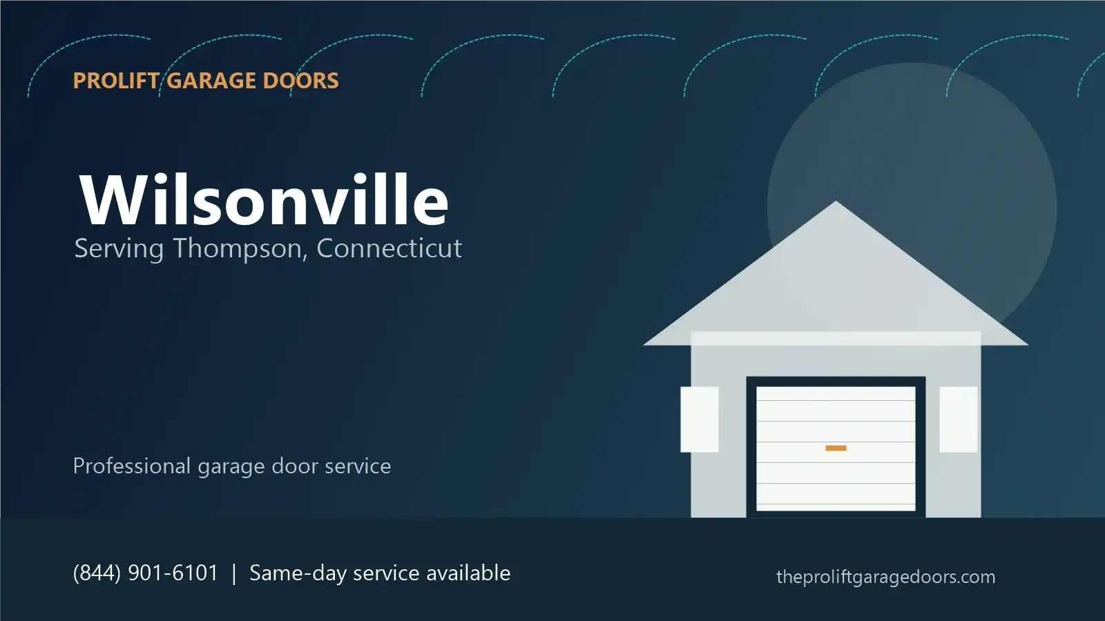 Wilsonville garage door repair in Thompson by ProLift Garage Doors