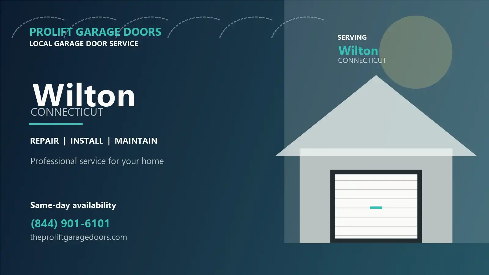 Wilton garage door repair by ProLift Garage Doors